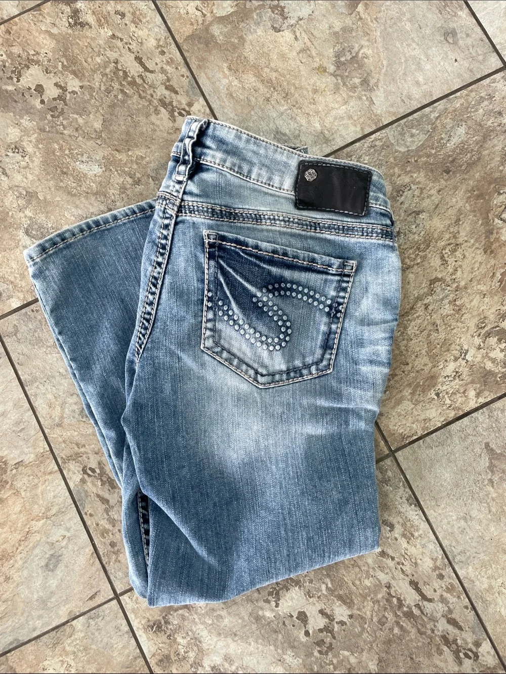 Silver Aiko Capri Jeans
